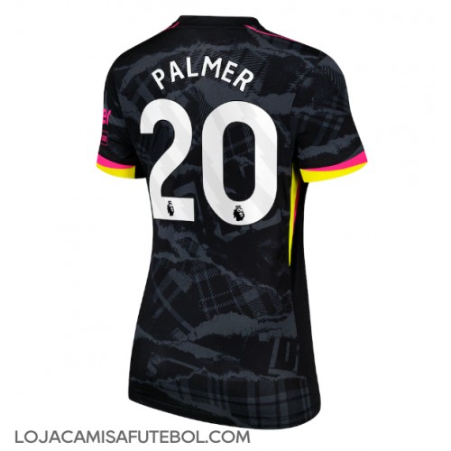 Camisa de Futebol Chelsea Cole Palmer #20 Equipamento Alternativo Mulheres 2024-25 Manga Curta